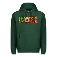 Sports Green reindeer noel christmas Premium Hoodie - RanaPortraitStore