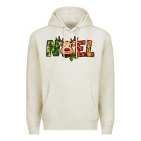 Oatmeal Heather reindeer noel christmas Premium Hoodie - RanaPortraitStore