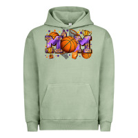 Pigment Oil Green mom basketball Urban Hoodie - Zillion Design Studio