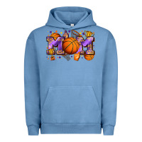 Pigment Pebble Blue mom basketball Urban Hoodie - Zillion Design Studio