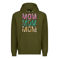 Army Green mom mom mom mothers day Premium Hoodie - texasbilliewilder