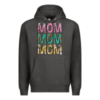 Charcoal Heather mom mom mom mothers day Premium Hoodie - texasbilliewilder
