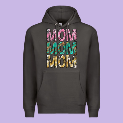 Mom Mom Mom Mothers Day Premium Hoodie Designed By Texasbilliewilder