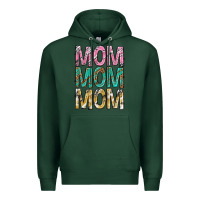 Sports Green mom mom mom mothers day Premium Hoodie - texasbilliewilder