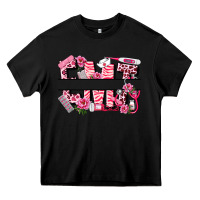 Black breast cancer emt emergency medical technician Heavy Core Tee - LillyAllenDesigns