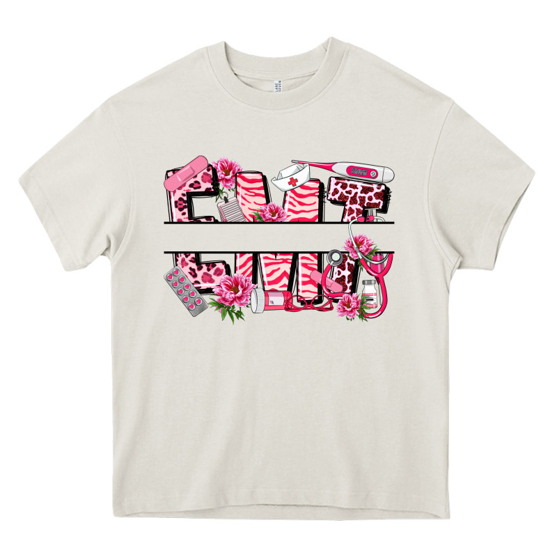 Breast Cancer Emt Emergency Medical Technician Heavy Core Tee by LillyAllenDesigns | Teevron