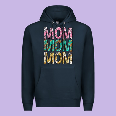 Mom Mom Mom Mothers Day Premium Hoodie Designed By Texasbilliewilder
