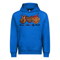 Cobalt peace love toy poodle Urban Hoodie - RanaPortraitStore