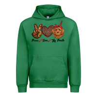 Emerald peace love toy poodle Urban Hoodie - RanaPortraitStore