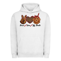 Pigment Lunar Rock peace love toy poodle Urban Hoodie - RanaPortraitStore