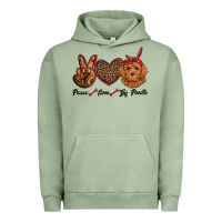Pigment Oil Green peace love toy poodle Urban Hoodie - RanaPortraitStore