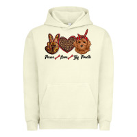 Pigment Pistachio peace love toy poodle Urban Hoodie - RanaPortraitStore