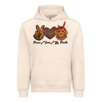 Sandshell peace love toy poodle Urban Hoodie - RanaPortraitStore