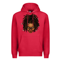 Cardinal afro locs messy bun Premium Hoodie - texasbilliewilder