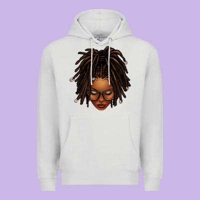 Afro Locs Messy Bun Premium Hoodie Designed By Texasbilliewilder