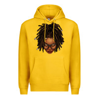 Lemon afro locs messy bun Premium Hoodie - texasbilliewilder