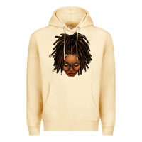 Pina Colada afro locs messy bun Premium Hoodie - texasbilliewilder