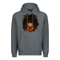 Rock afro locs messy bun Premium Hoodie - texasbilliewilder