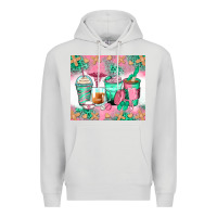 Dove Grey nurse coffee cups Premium Hoodie - Zillion Design Studio
