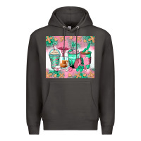 Smoke nurse coffee cups Premium Hoodie - Zillion Design Studio