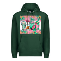 Sports Green nurse coffee cups Premium Hoodie - Zillion Design Studio