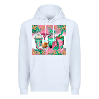 White nurse coffee cups Premium Hoodie - Zillion Design Studio