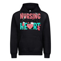 Black nursing is a work of heart Urban Hoodie - texasbilliewilder