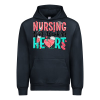Navy nursing is a work of heart Urban Hoodie - texasbilliewilder