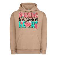 Pigment Burro nursing is a work of heart Urban Hoodie - texasbilliewilder
