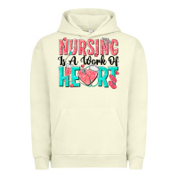 Pigment Pistachio nursing is a work of heart Urban Hoodie - texasbilliewilder