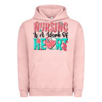 Pigment Salmon nursing is a work of heart Urban Hoodie - texasbilliewilder