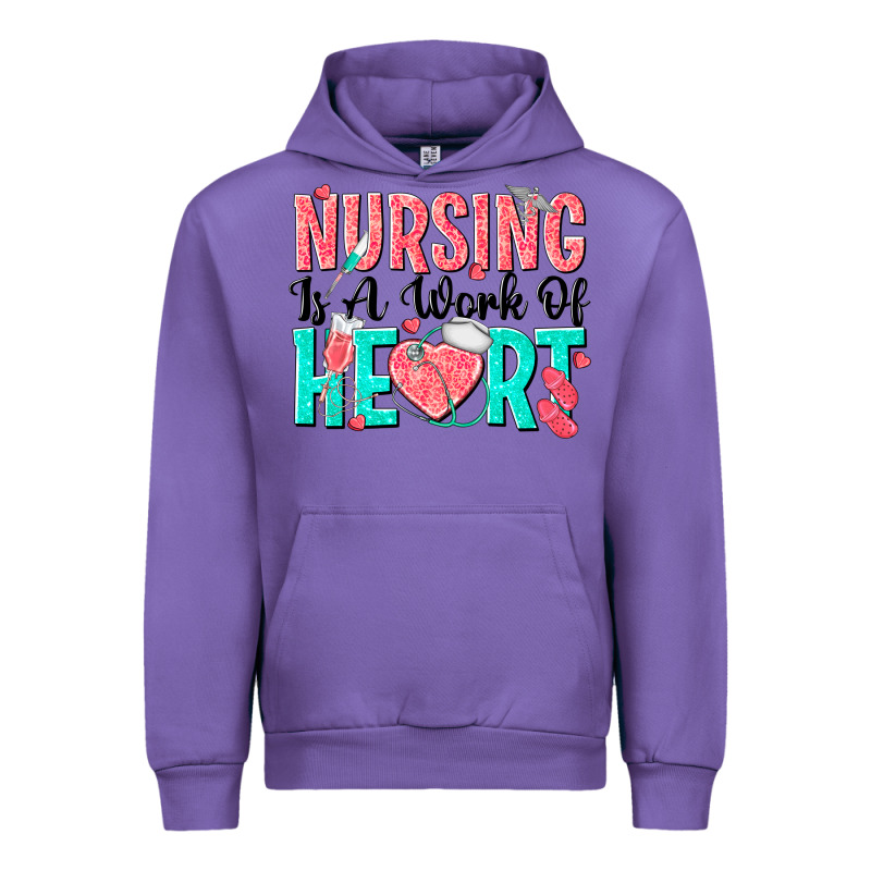 Nursing Is A Work Of Heart Urban Hoodie by texasbilliewilder | Teevron