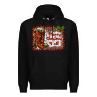 Black merry christmas yall Premium Hoodie - RanaPortraitStore