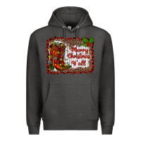 Charcoal Heather merry christmas yall Premium Hoodie - RanaPortraitStore