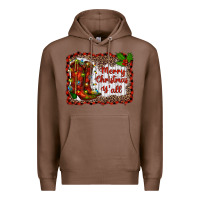 Chestnut merry christmas yall Premium Hoodie - RanaPortraitStore