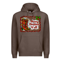 Coffee merry christmas yall Premium Hoodie - RanaPortraitStore