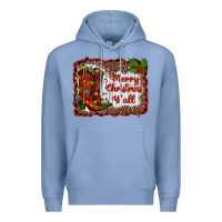 Colony Blue merry christmas yall Premium Hoodie - RanaPortraitStore