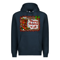 Navy merry christmas yall Premium Hoodie - RanaPortraitStore