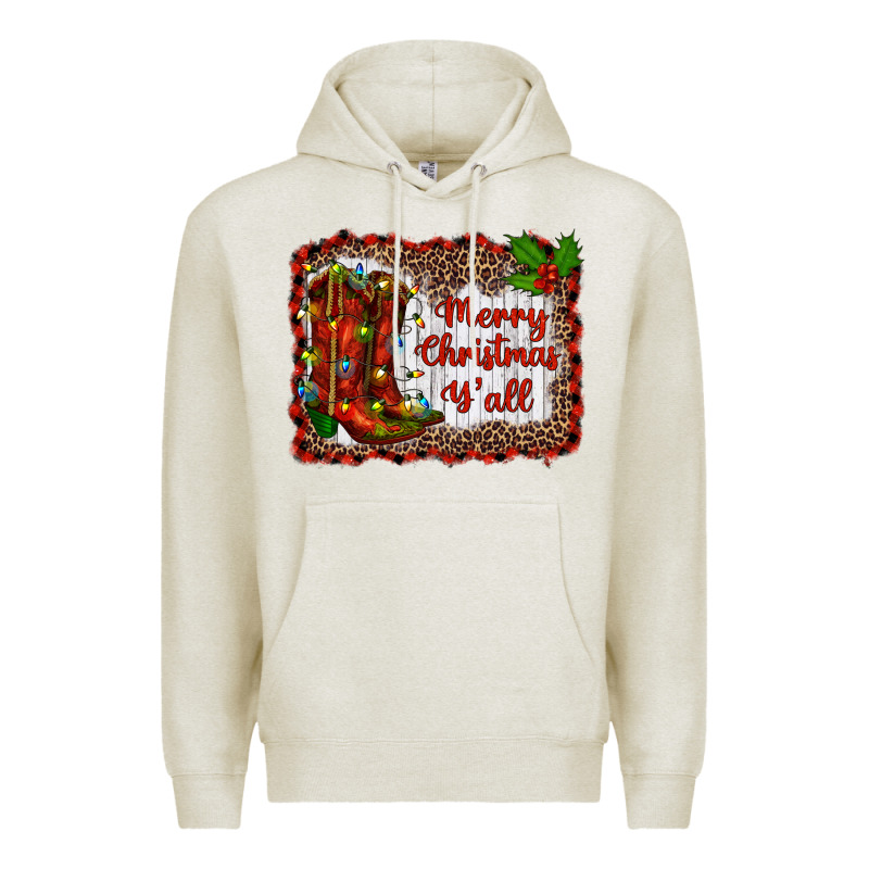 Merry Christmas Yall Premium Hoodie by RanaPortraitStore | Teevron
