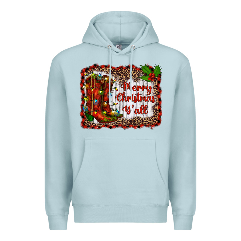 Merry Christmas Yall Premium Hoodie by RanaPortraitStore | Teevron