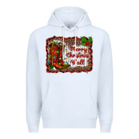 White merry christmas yall Premium Hoodie - RanaPortraitStore