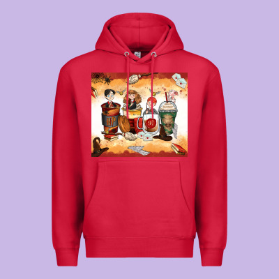 Harry Coffee Cups Premium Hoodie Designed By Zillion Design Studio