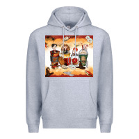 Heather Grey harry coffee cups Premium Hoodie - Zillion Design Studio