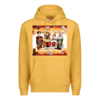 Mustard harry coffee cups Premium Hoodie - Zillion Design Studio