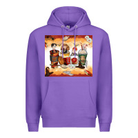 Purple harry coffee cups Premium Hoodie - Zillion Design Studio