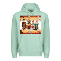 Seafoam harry coffee cups Premium Hoodie - Zillion Design Studio