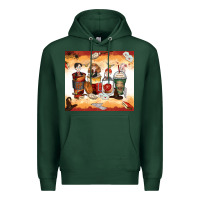Sports Green harry coffee cups Premium Hoodie - Zillion Design Studio