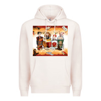 Pale Pink harry coffee cups Premium Hoodie - Zillion Design Studio