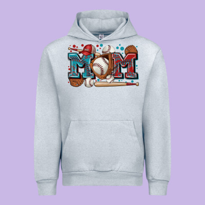 Mom Baseball Urban Hoodie Designed By Zillion Design Studio