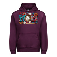 Mauve Wine mom baseball Urban Hoodie - Zillion Design Studio